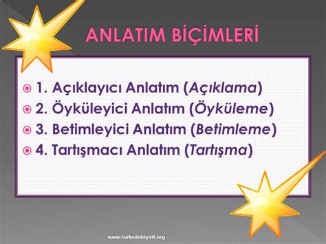 Anlatım biçimleri slayt indir